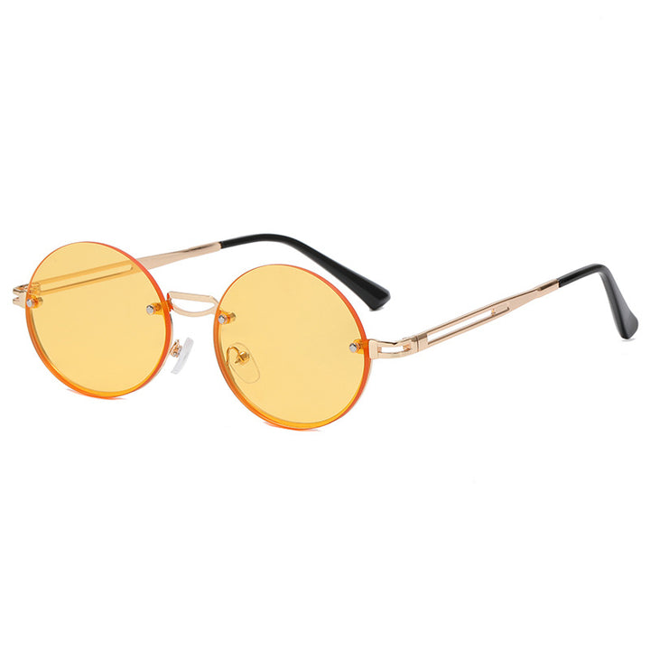 Women's round sunglasses with fine metal frame Stornfield