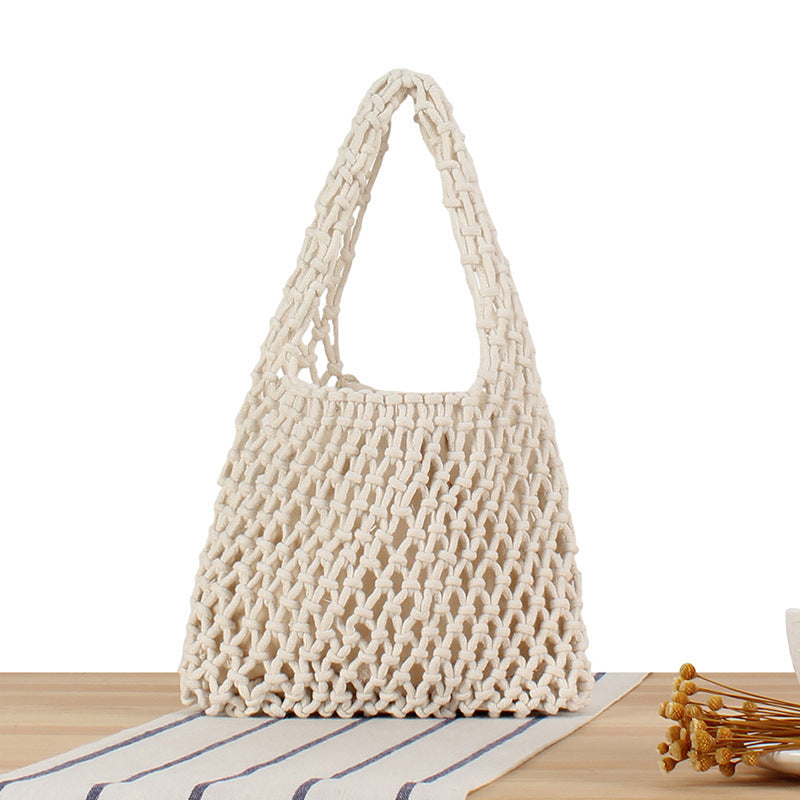 Hand-knotted jute bag Stornfield