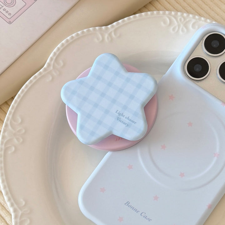 Playful star-shaped silicone coaster Stornfield