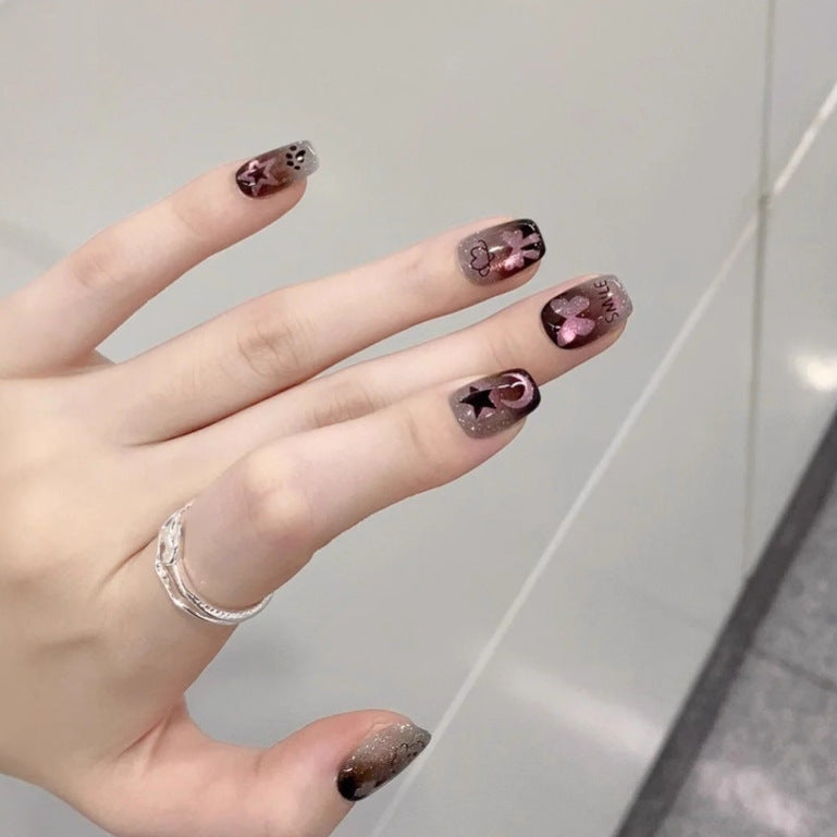 Cute Animal-Themed Press-On Nail Set Stornfield