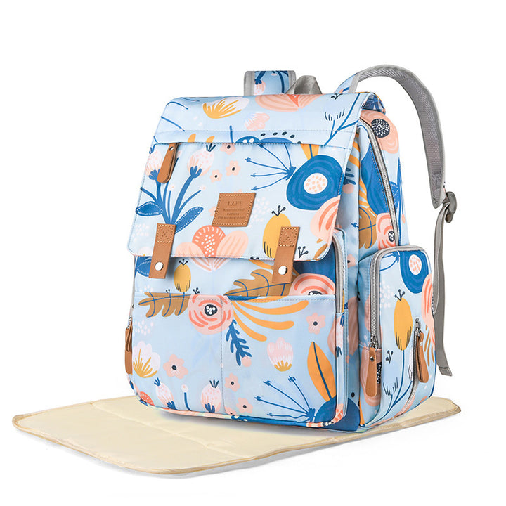 Versatile Floral Print Backpack Stornfield