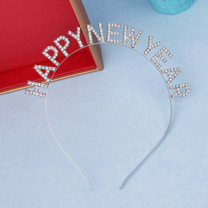 Ladies Glitter Hair Band with "Happy New Year" inscription Stornfield