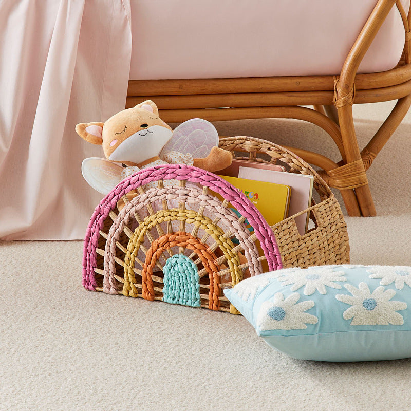 Playful storage basket in rainbow design Stornfield