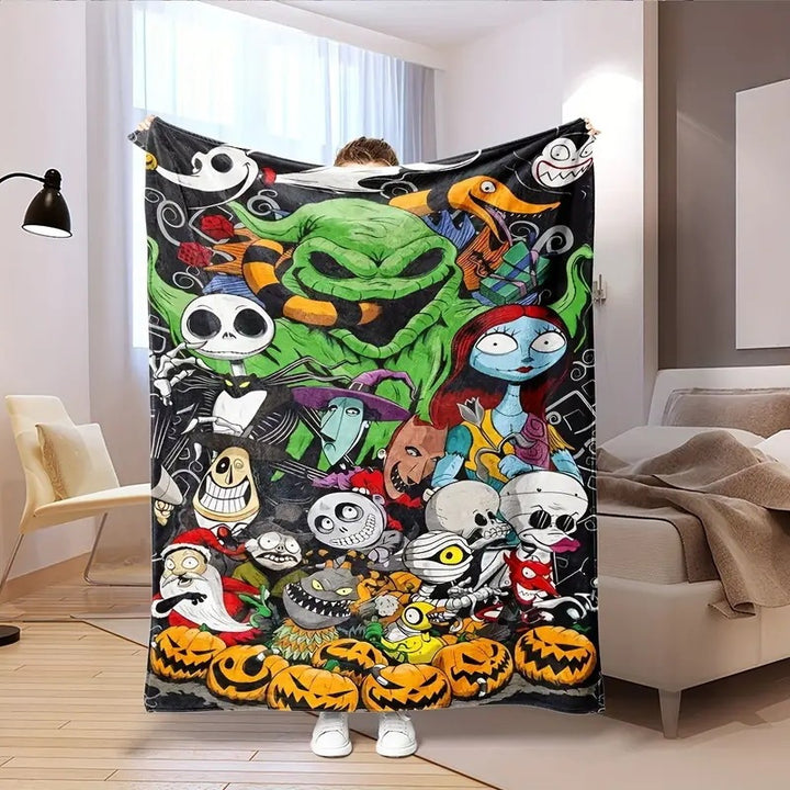 Holiday-Themed Fleece Throw Blanket