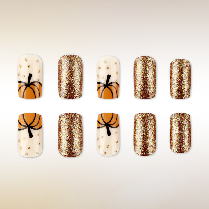 Autumn-Inspired Decorative Nail Art Stornfield