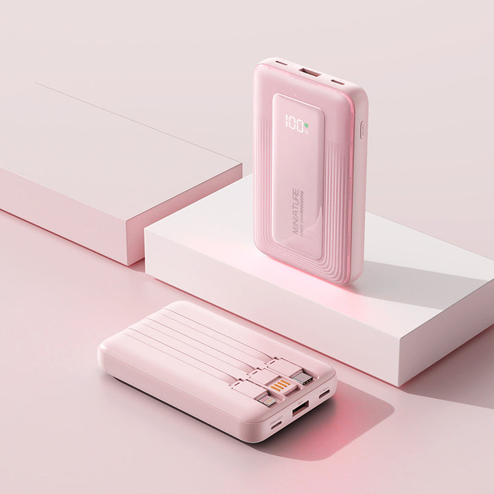 Portable power bank with digital capacity display and two USB ports Stornfield