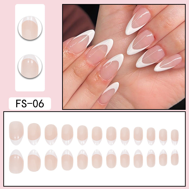 Elegant Stiletto Press-On Nails with French Tips Stornfield