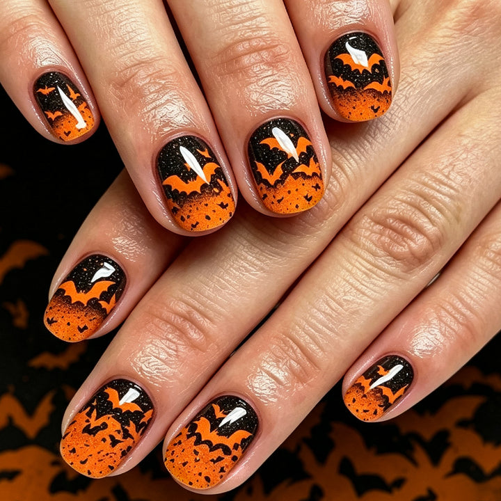 Halloween-Themed Artistic Press-On Nails Stornfield