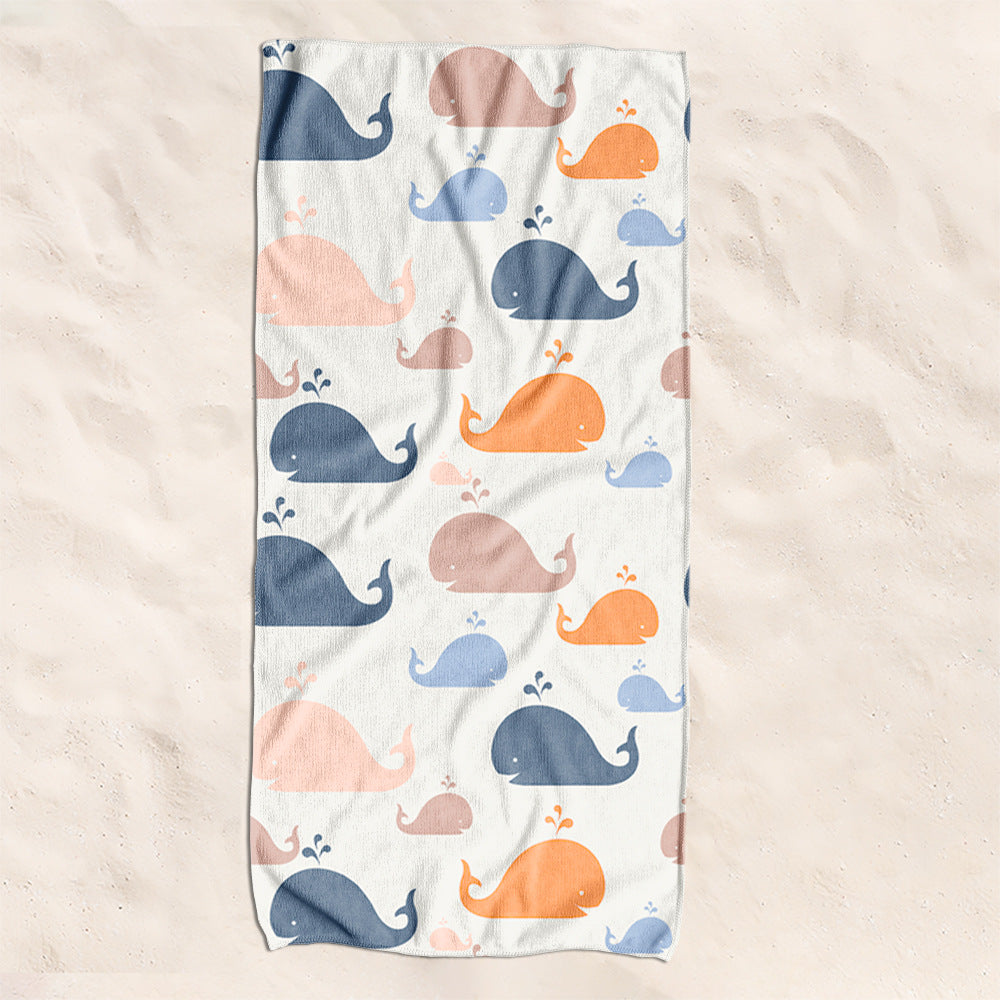 Beach towel with creative turtle pattern Stornfield