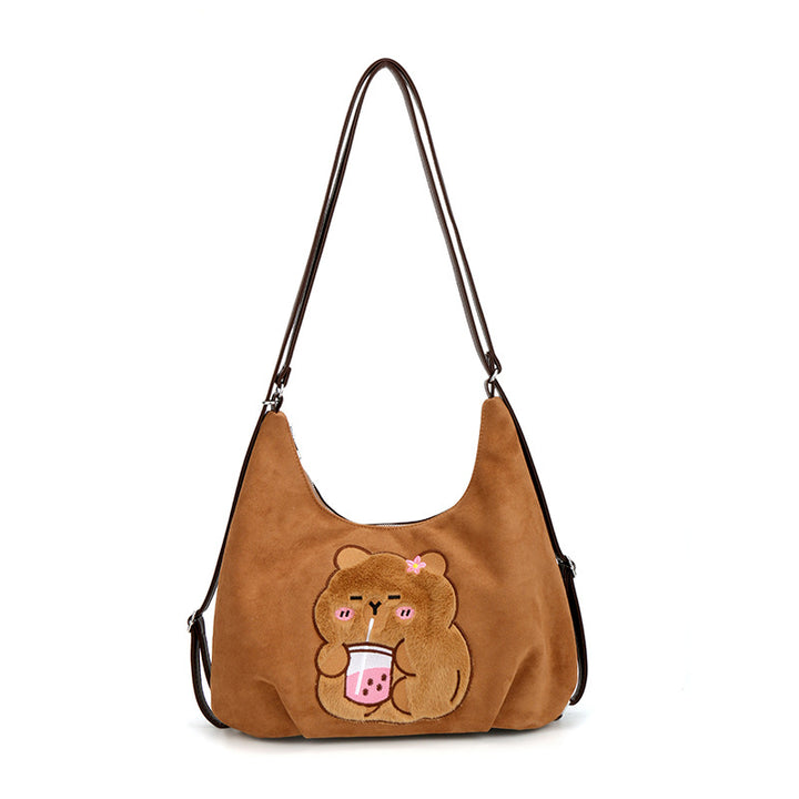 Shoulder bag with playful bear motif Stornfield