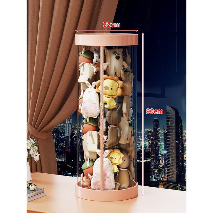 Tall Clear Acrylic Plush Toy Display Tower Organizer