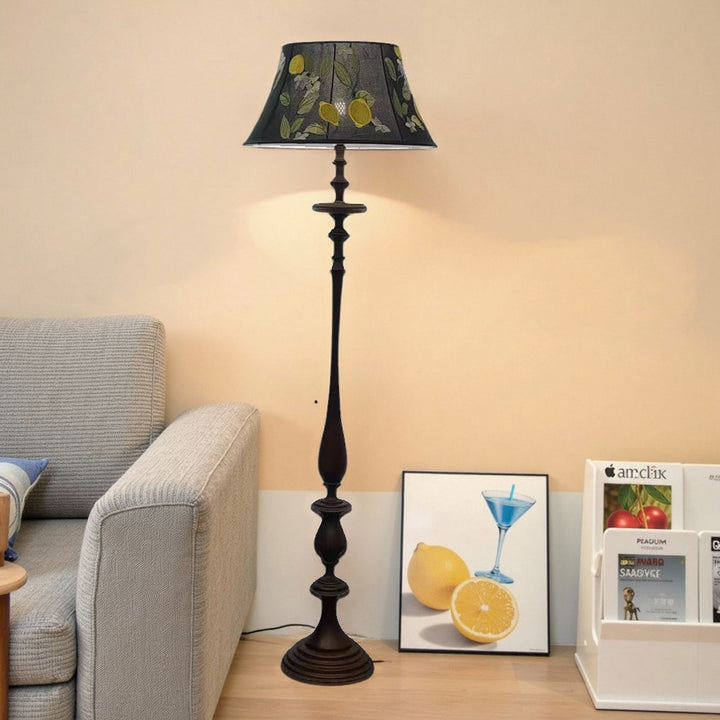 Elegant Floral Design Floor Lamp
