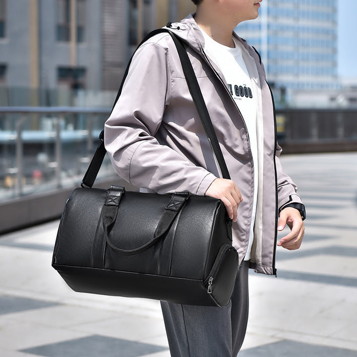 Durable Leather Travel Duffle Stornfield