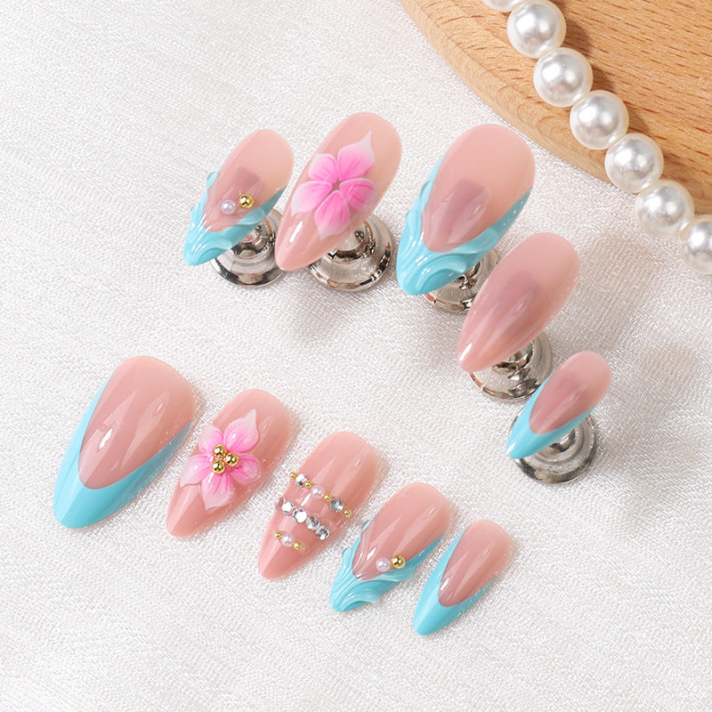 Creative Floral-Inspired Press-On Nail Set Stornfield
