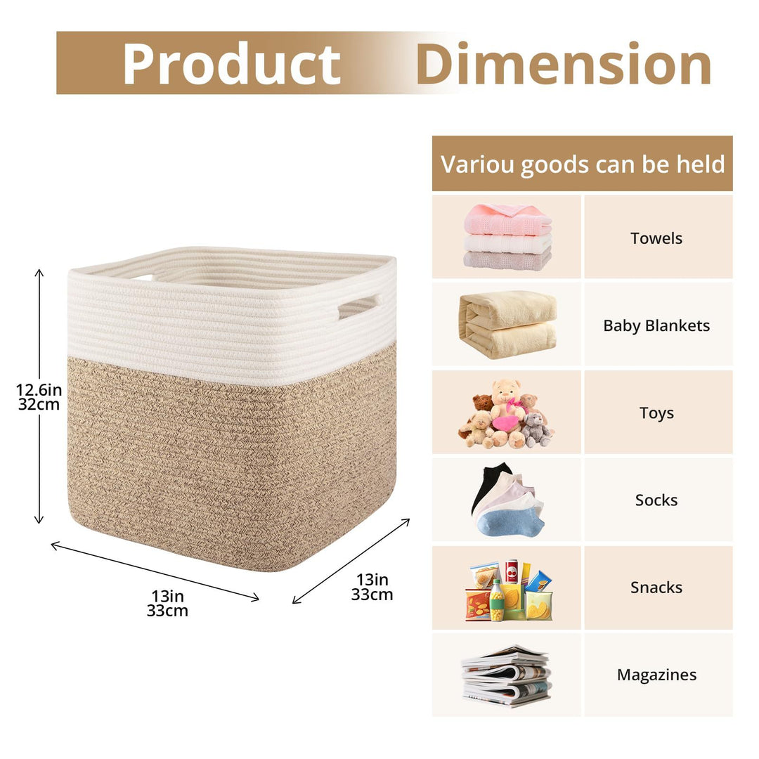 Functional storage basket with carrying handles Stornfield