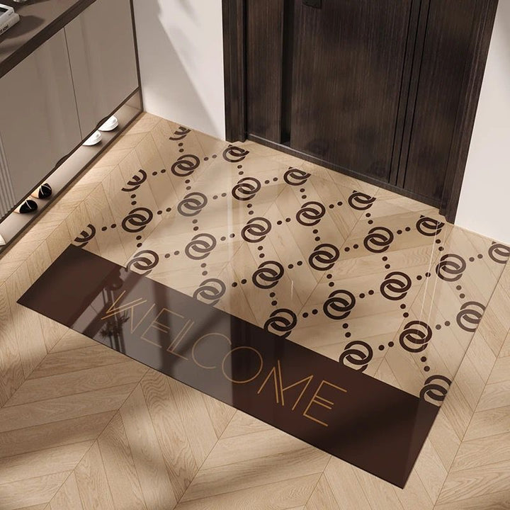 Playful Smiley Face Decorative Mat