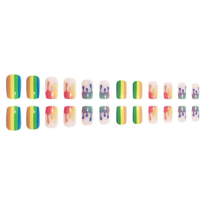 Artistic Ombre Press-On Nail Set Stornfield
