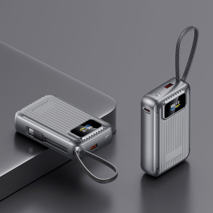 Compact power bank with intelligent LCD display and fast charging function Stornfield