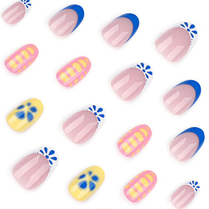 Artificial nail art with colorful summer design Stornfield