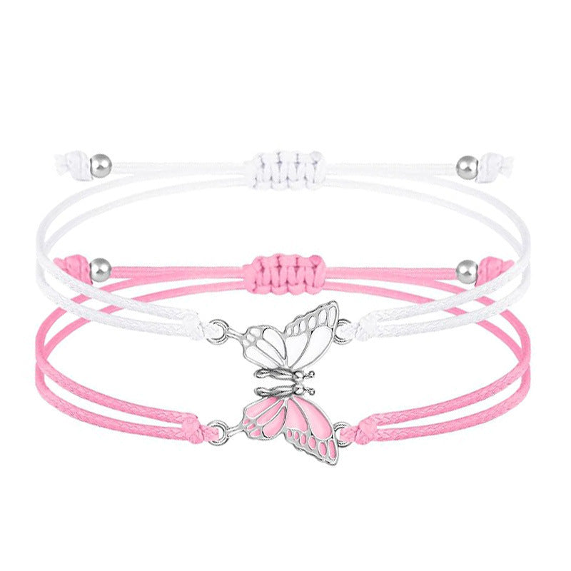 Butterfly Charm Necklace and Bracelet Set Stornfield