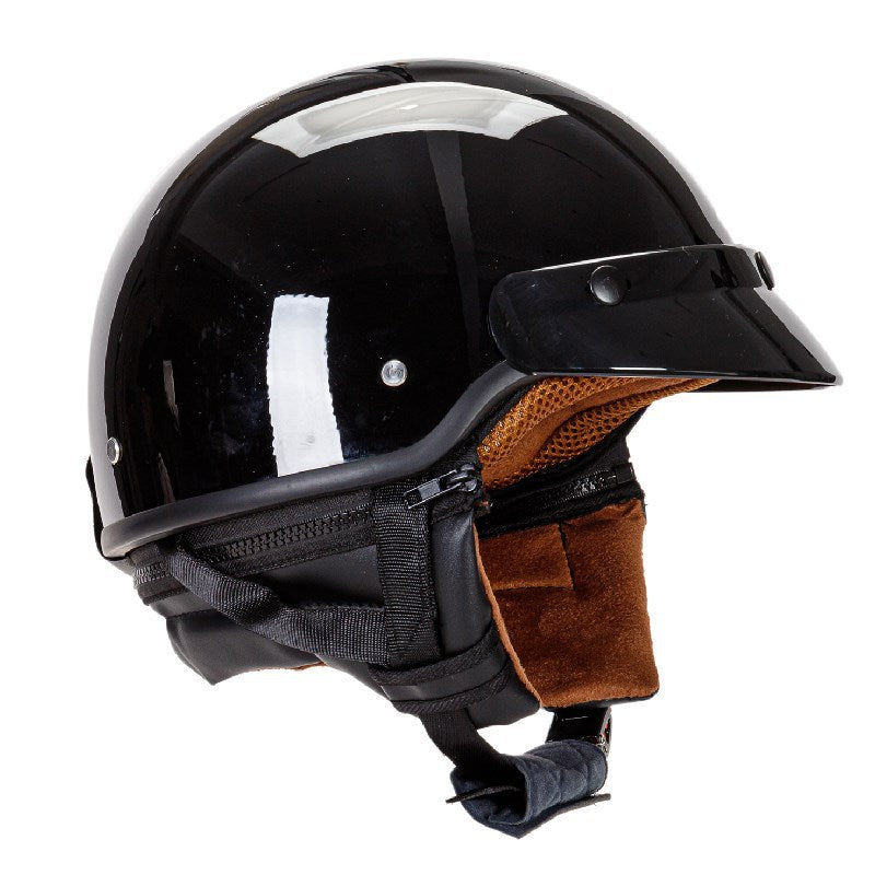 Lightweight Open-Face Motorcycle Helmet with Padded Interior Stornfield