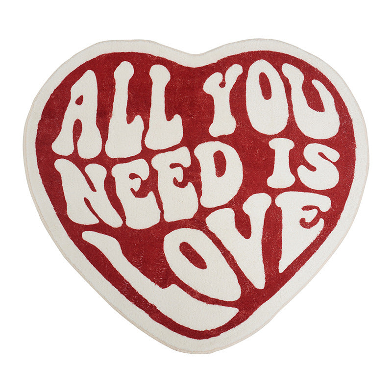 Heart-Shaped Artistic Area Rug