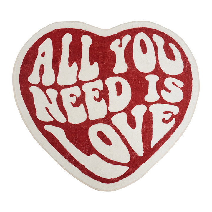Heart-Shaped Artistic Area Rug