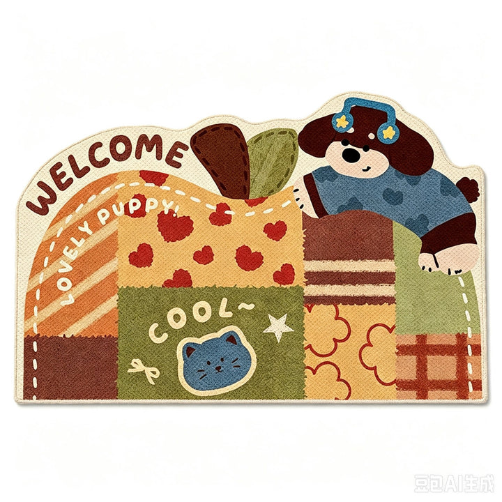Cute Cartoon-Themed Area Mat