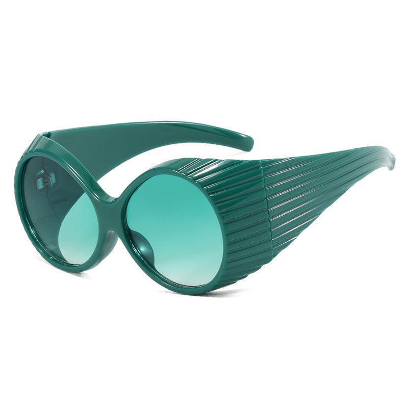 Women's extravagant sunglasses with curved frame Stornfield