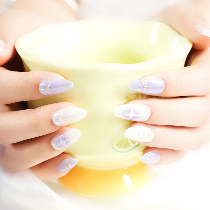 Elegant Artistic Press-On Nail Design Stornfield