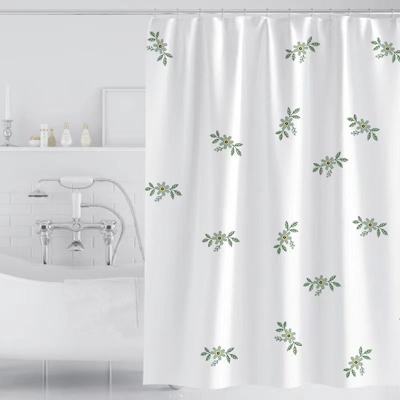 Women's Vintage Floral Print Shower Curtain Stornfield