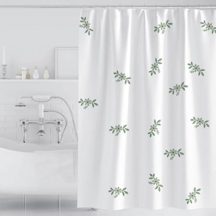 Women's Vintage Floral Print Shower Curtain Stornfield