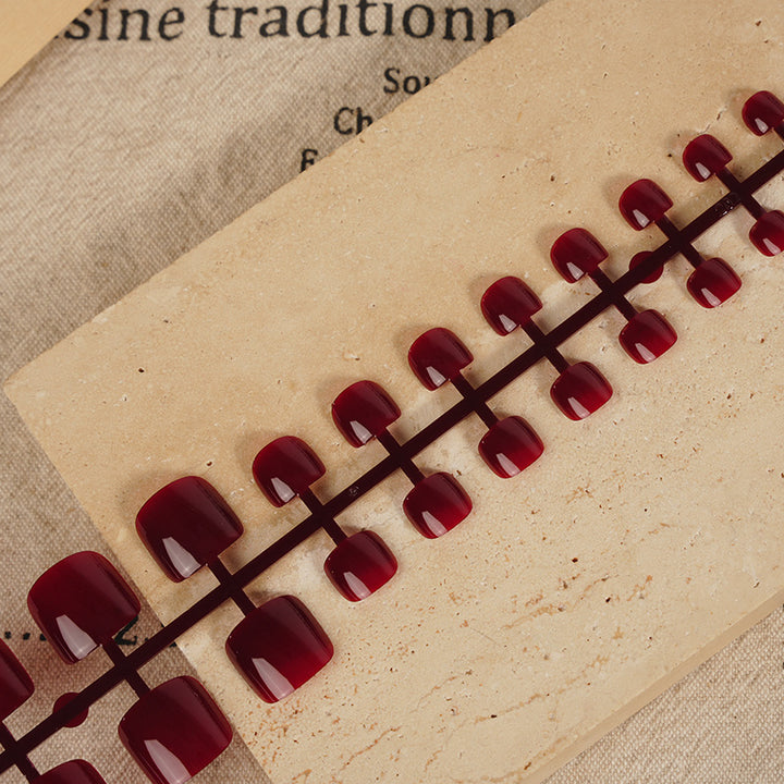 Glossy Square Press-On Nail Set Stornfield