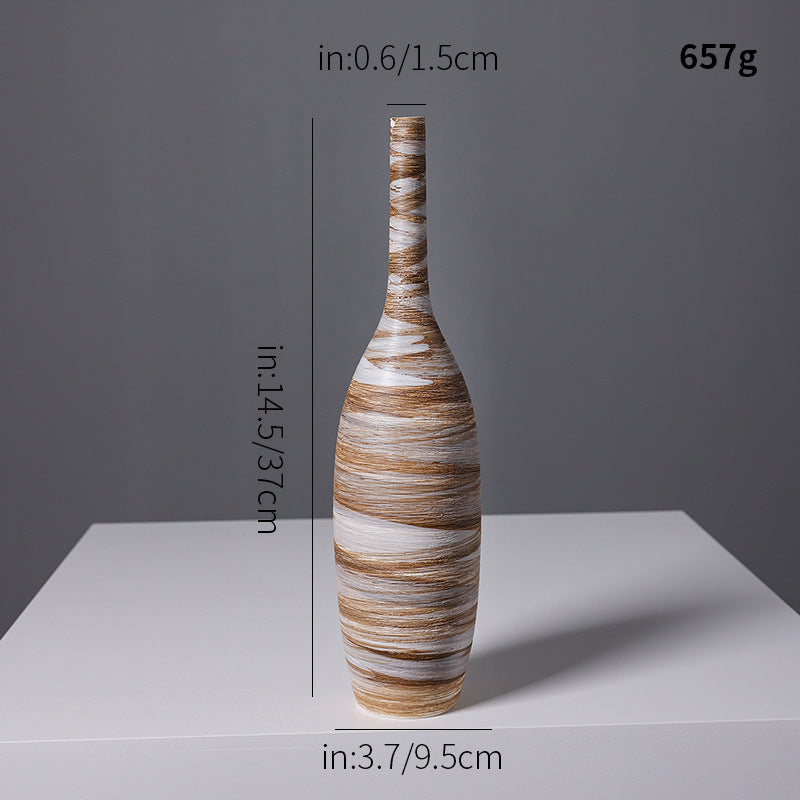 Artistic Spiral Design Ceramic Vase Stornfeild
