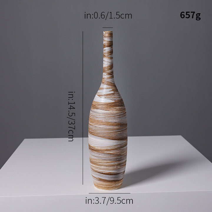 Artistic Spiral Design Ceramic Vase Stornfeild