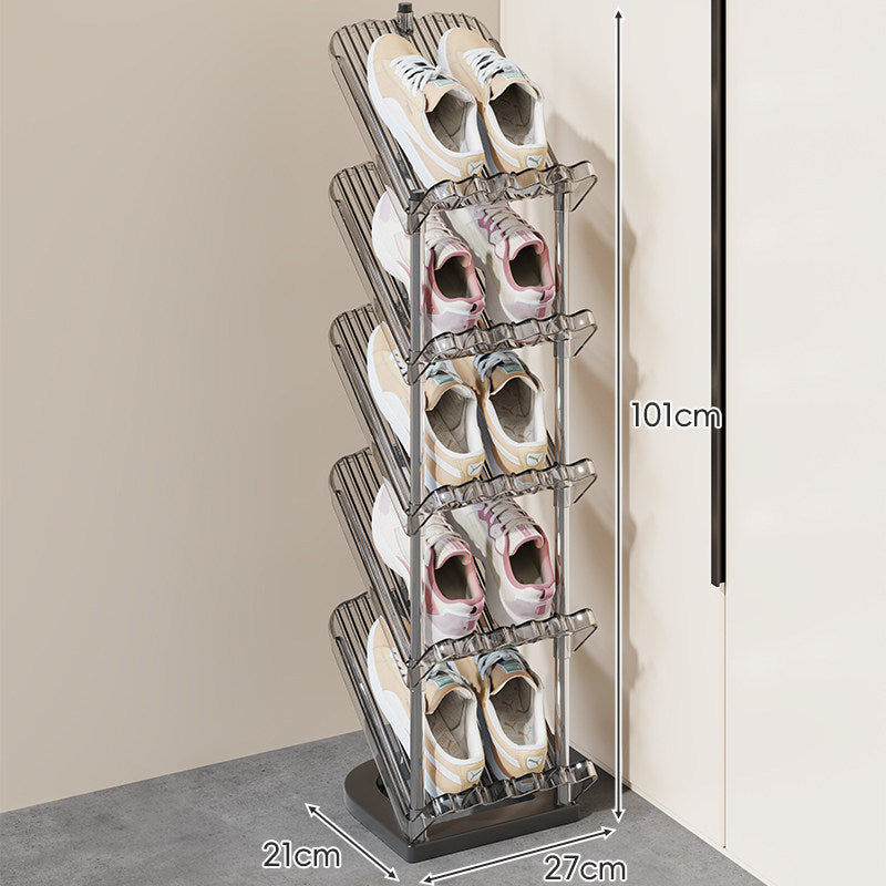 Dual-Tier Adjustable Angled Shoe Organizer