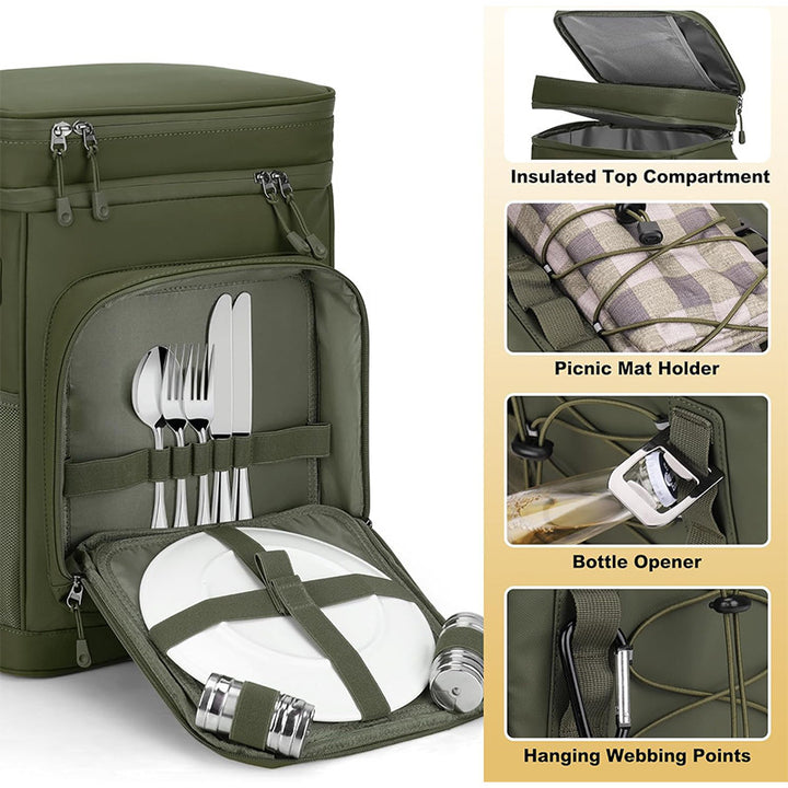Insulated multipurpose backpack with ergonomic carrying system Stornfield