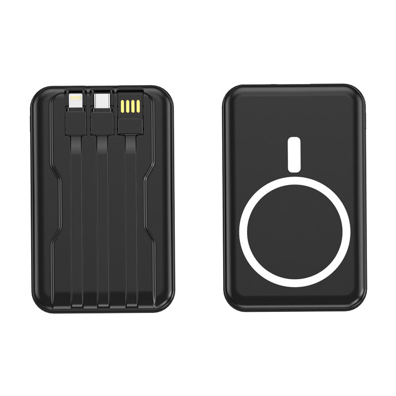 Portable Magsafe Powerbank with Integrated Charging Cable Stornfield