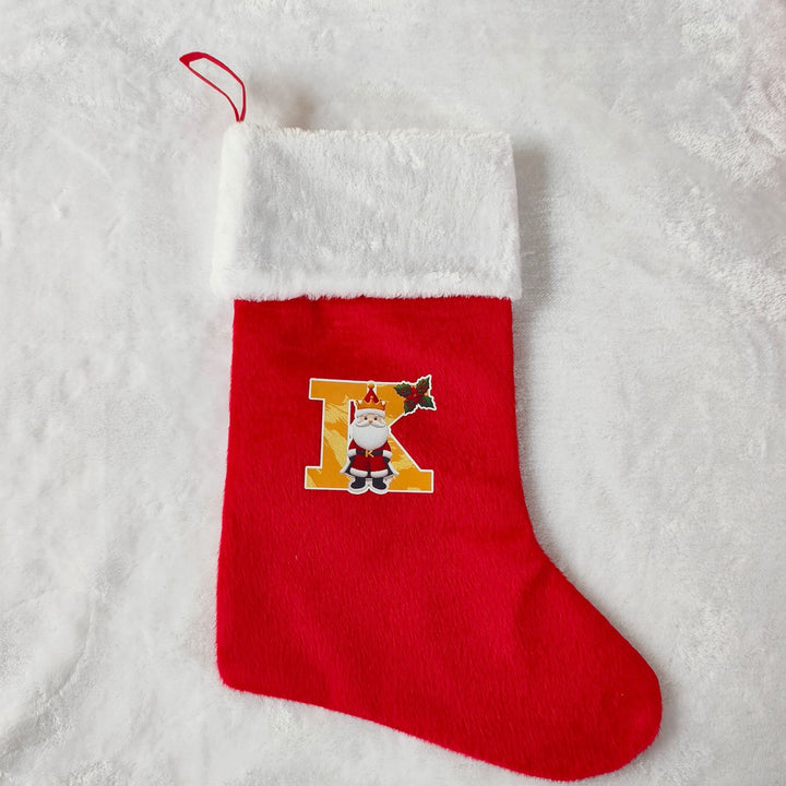Festive Christmas stocking with customizable design