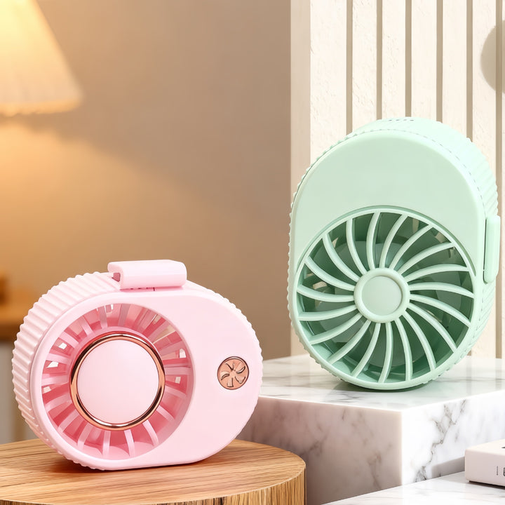 Women portable mini fan with adjustable tilt and USB connection Stornfield