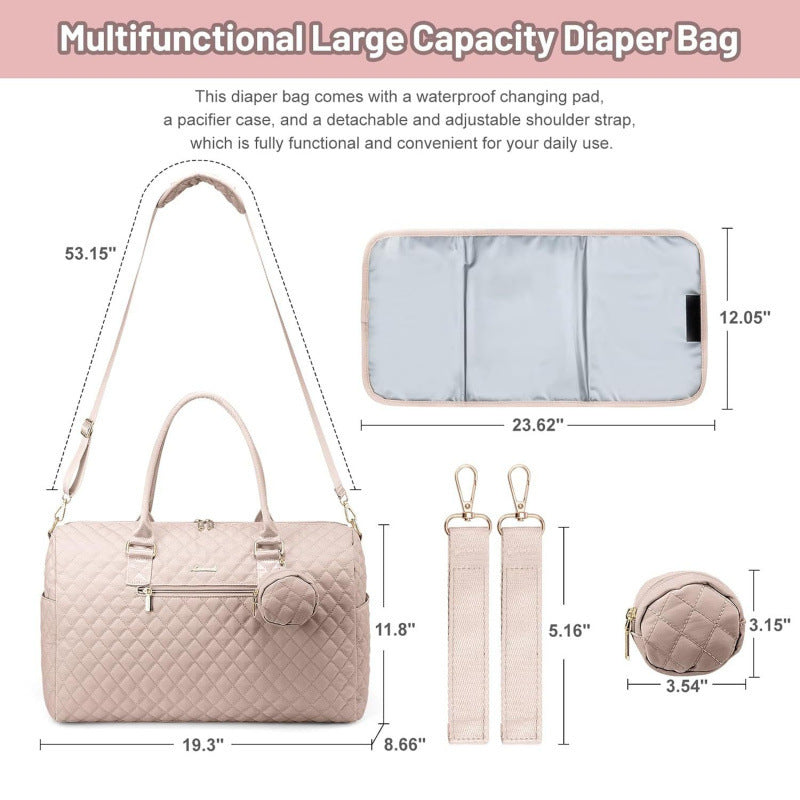 Sophisticated Quilted Travel Tote Set Stornfield