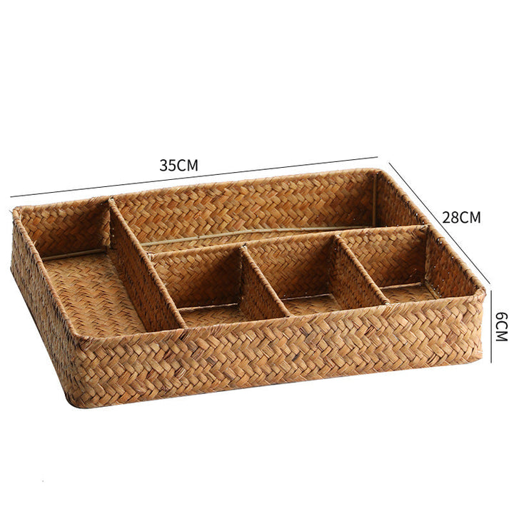 Woven Multi-Compartment Storage Basket Stornfield