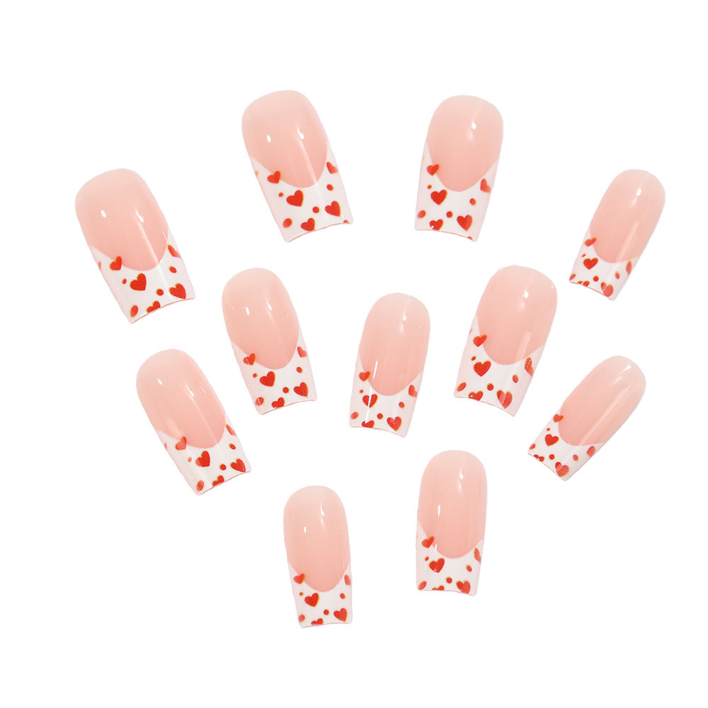 Artificial nails with heart design Stornfield