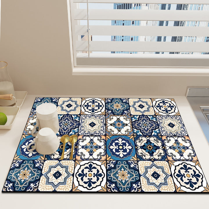 Floral Print Decorative Area Rug