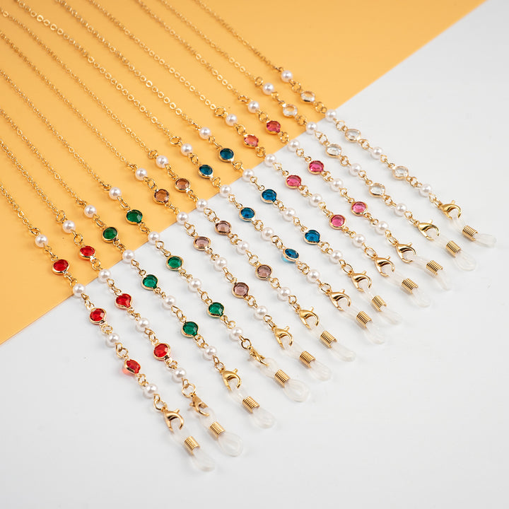 Pearl and Crystal Eyewear Chain Stornfield