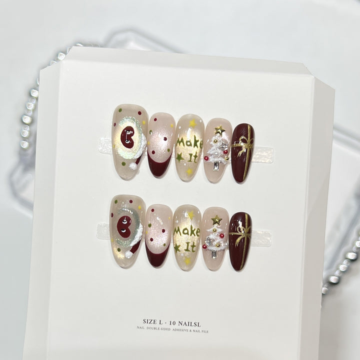 Themed Press-On Nail Art Set with Hello Kitty Designs Stornfield