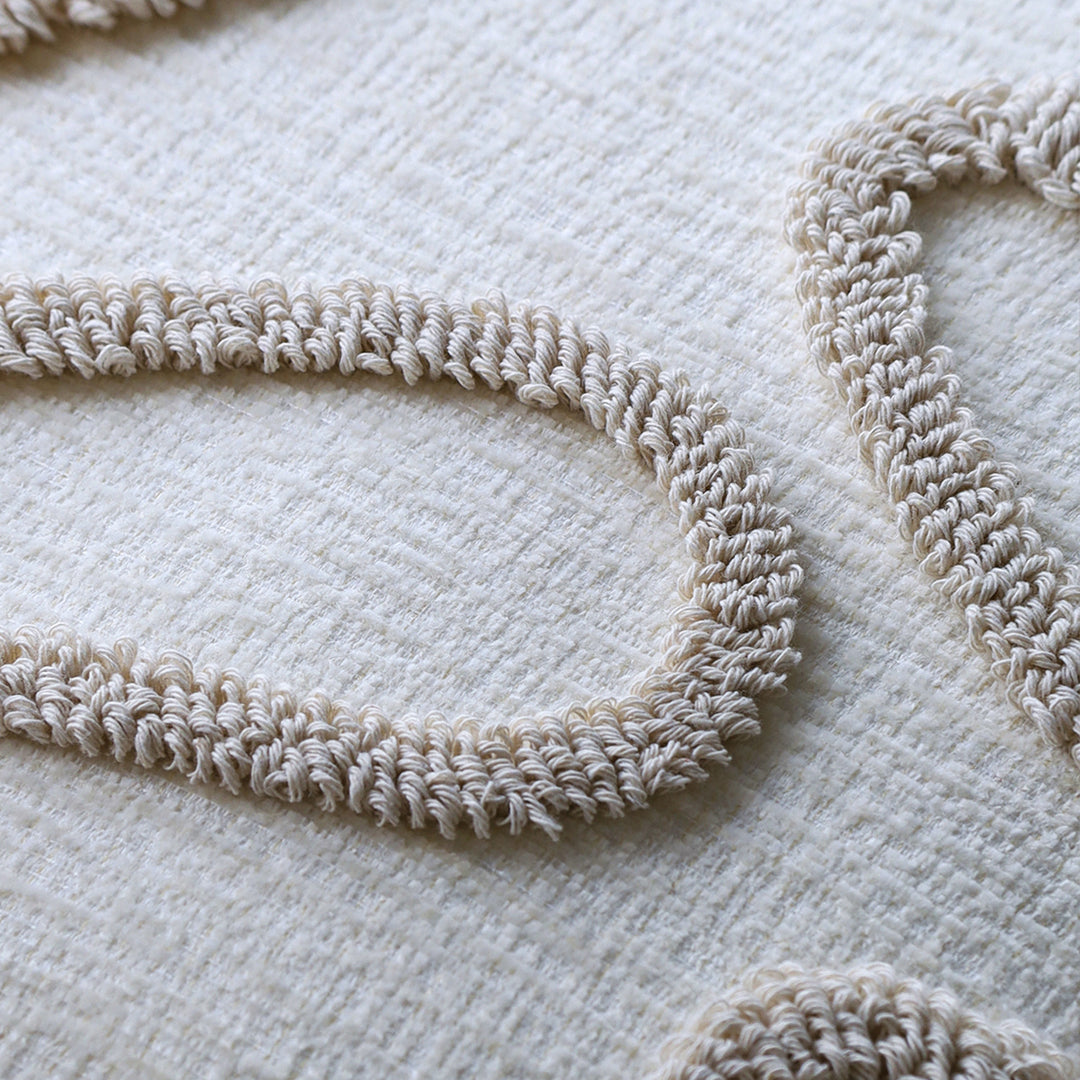 Decorative pillow with unique wave pattern