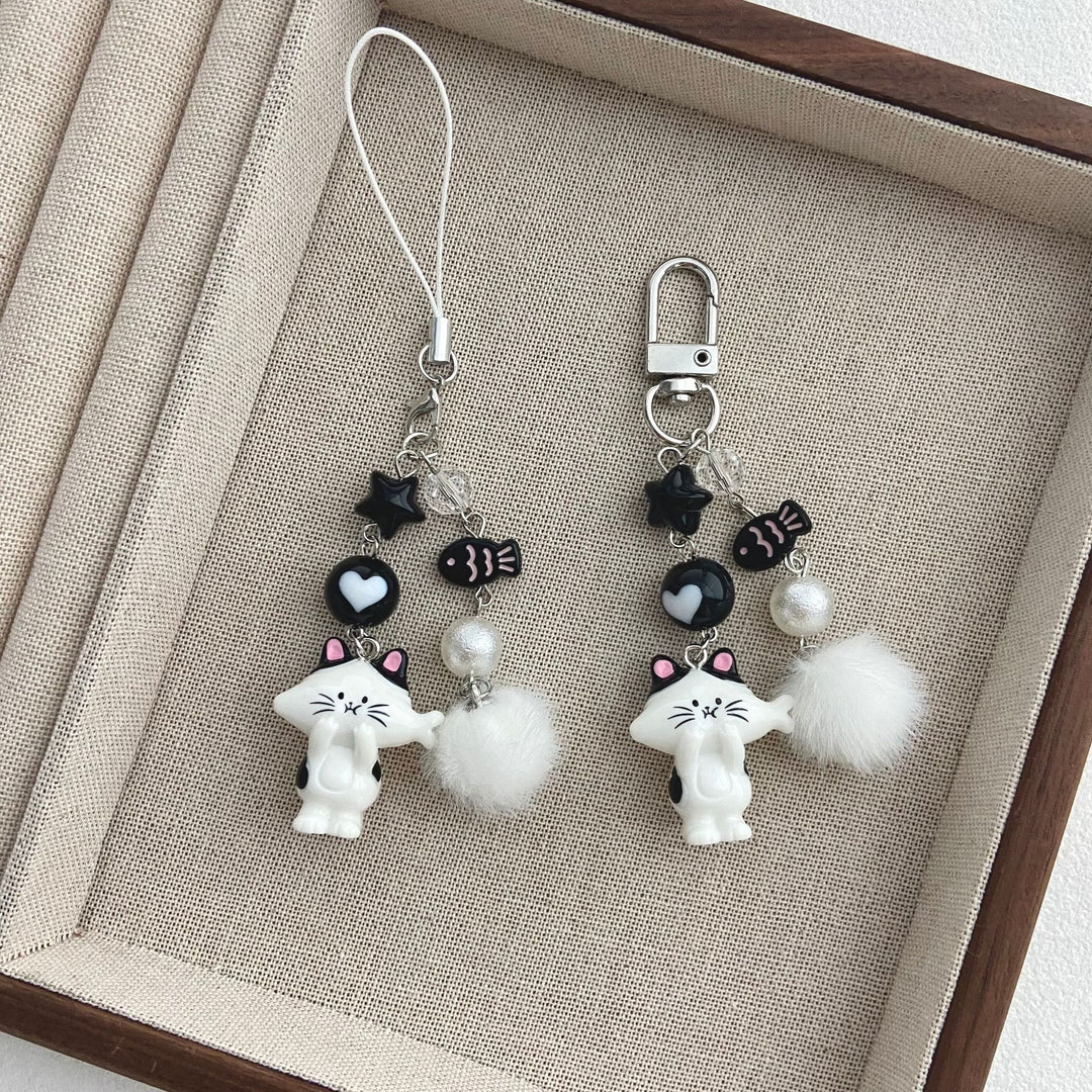Cat-Themed Charm Keychain Stornfield
