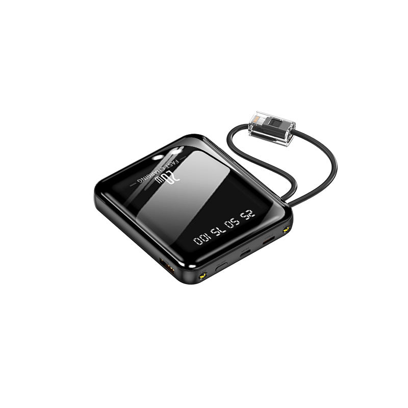 portable fast power bank with integrated charging cable and digital display Stornfield