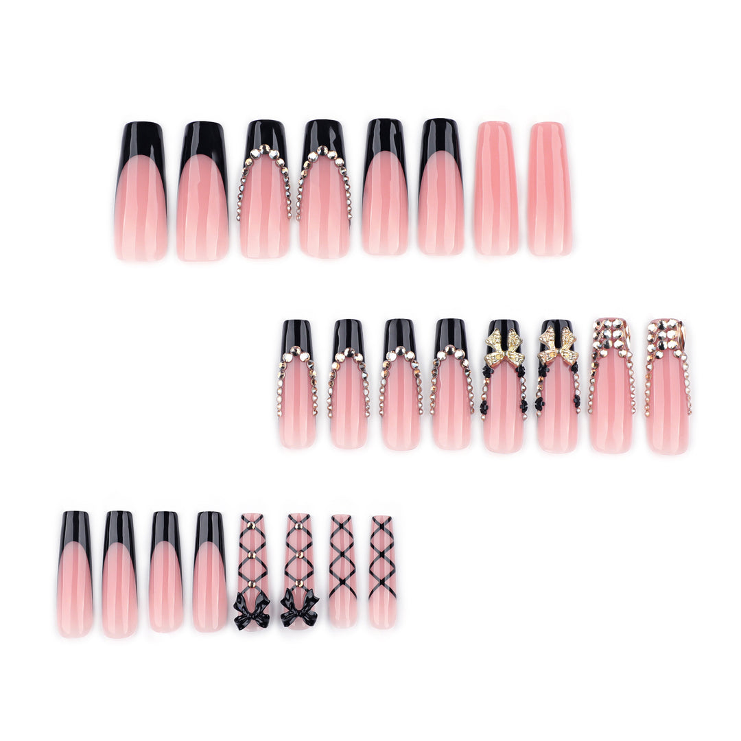 Glamorous artificial nails with jewelry accents Stornfield